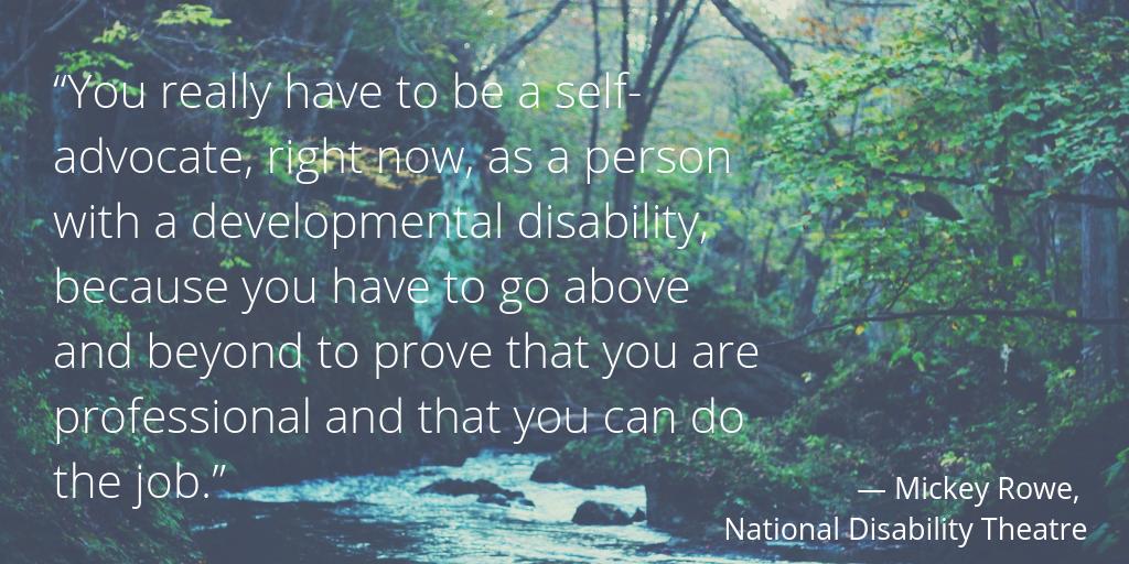 JayRuderman's tweet photo. Co-founder of National Disability Theatre @MickeyIsaacRowe talks #disability #inclusion in theatre, entertainment, need for self-advocacy on the @RudermanFdn All Inclusive podcast with @JayRuderman #InclusiveNow #DisabilityinTheatre #DisabilityisDiversity https://t.co/HunIvV9CPV https://t.co/TD3ovratY9