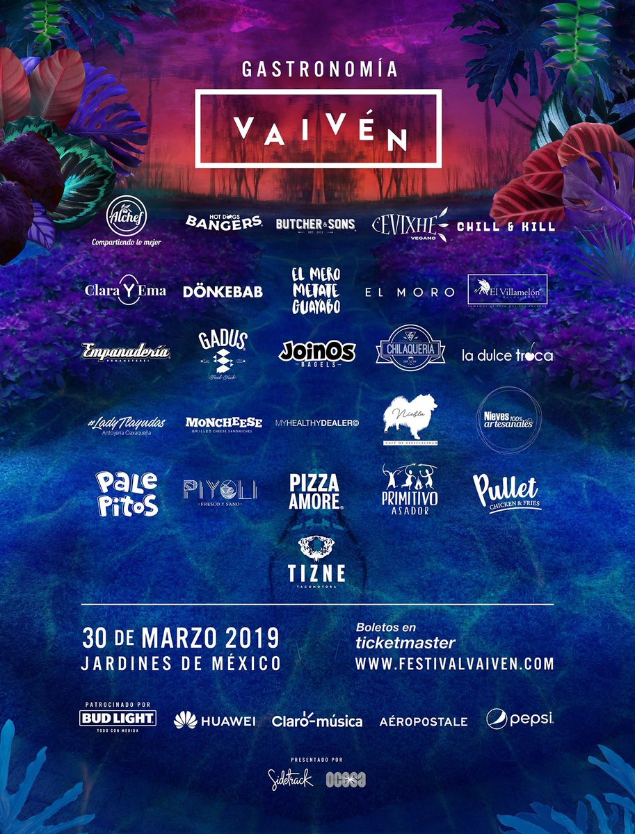 <a href="/GADUS_FT/">GADUS Food Truck</a> y <a href="/festivalvaiven/">Festival Vaivén</a> tienen para ti una gran sorpresa!! 
Tenemos dos pases dobles para este sábado 30 de marzo en jardines México. 
Solo tienes que adivinar qué menú llevaremos?
1: pepitos de arrachera 
2: hamburguesas 
3: chapatas de Cochinita pibil #Vaiven19