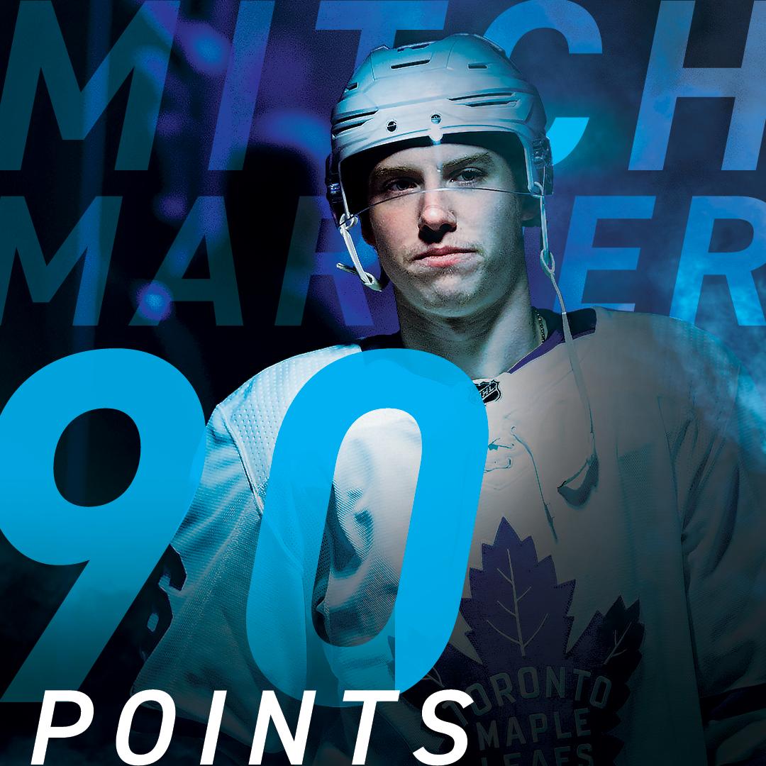 truetemperhcky's tweet photo. Last night the #Magician notched his 90th point in front of a full home crowd. Exploding in his third @NHL season, @marner is heading into the 2018/2019 playoffs with #TRUE fire.🔥💙 #leafsnation #teamTRUE https://t.co/YesBZtwbAr
