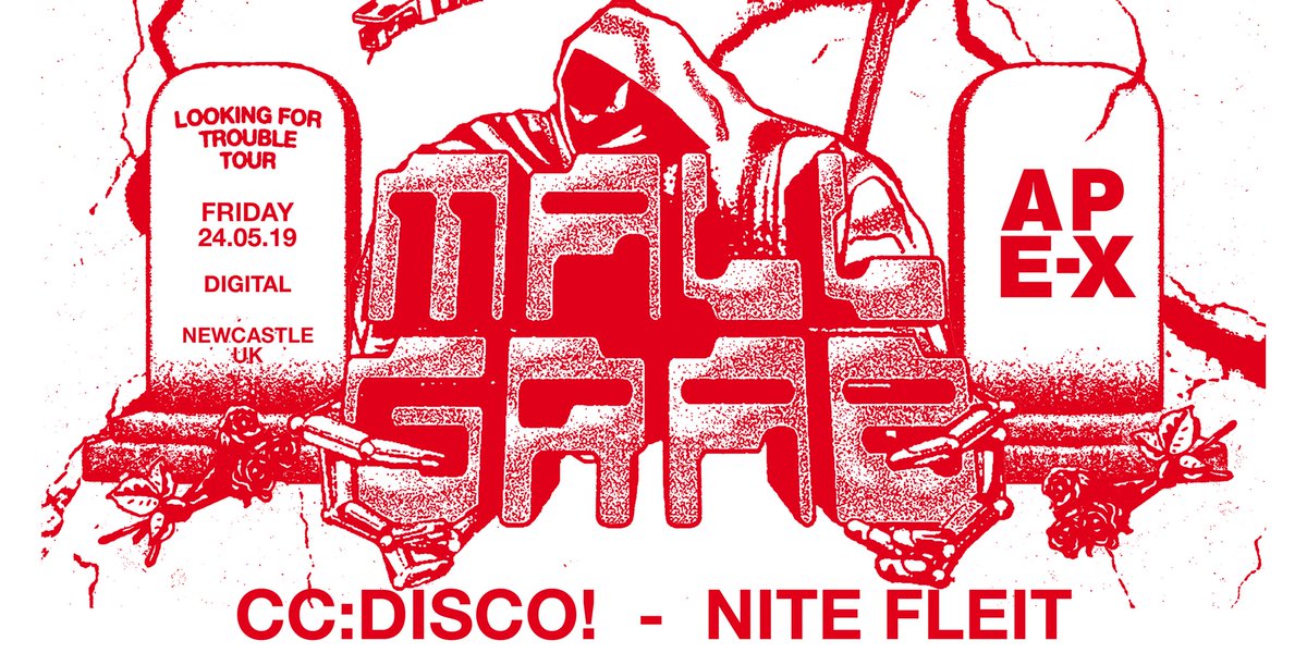 Friday 24th May | <a href="/Apex_Newcastle/">Ape-X</a> presents Looking For Trouble Tour

Mall Grab comes to Digital with CC:DISCO, Nite Fleit! 

Tickets Here - bit.ly/2HbnX4J