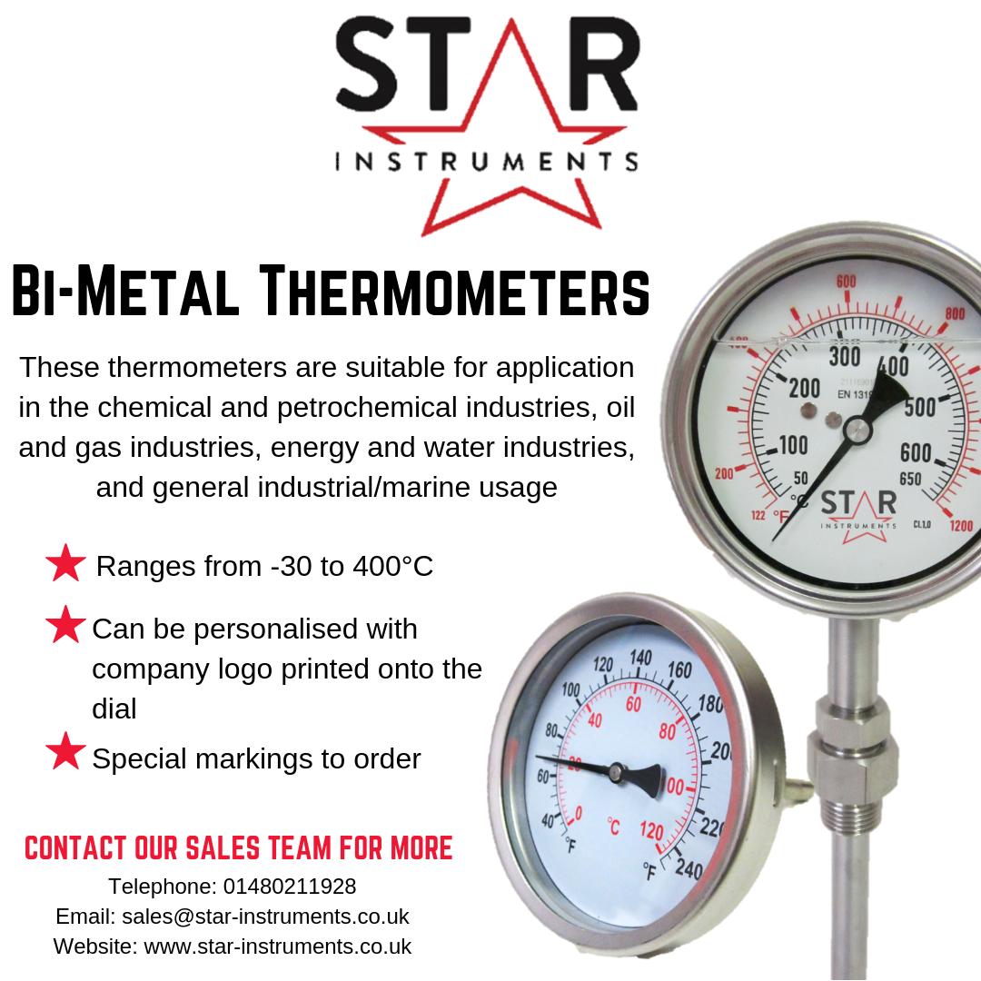 StarInstruments's tweet photo. Did you know our Bi-Metal Thermometers can be personalised with your company logo or any special markings?

Why not phone or email our Sales Team for more information-
Tel: 01480211892
Email: sales@star-instruments.co.uk

#starinstruments #thermometers #personalised https://t.co/7vegxwdj7X