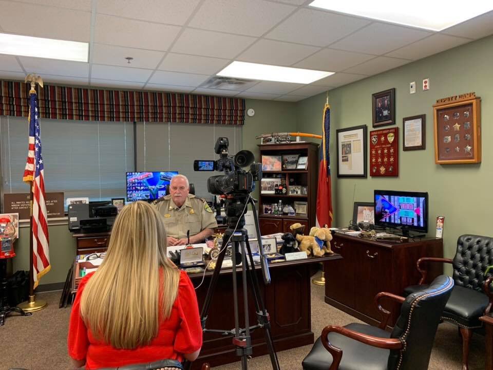 ChathamSheriff's tweet photo. @WTOC11 in the house today to talk to Sheriff about the county’s recent approval of a new mental health facility. #CCSOCommunity https://t.co/kUBvWZbxVb