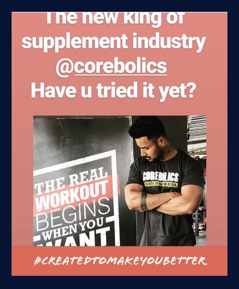 Feedback like this only makes us do better! 
#createdtomakeyoubetter #teamcorebolics
#gymshark #weightlifting #strong #fitfam #lift #bodybuilding #saturday #gymrules #gymlife #workout #physique #muscle #supplements #corebolics #womenworkout #coreworkout