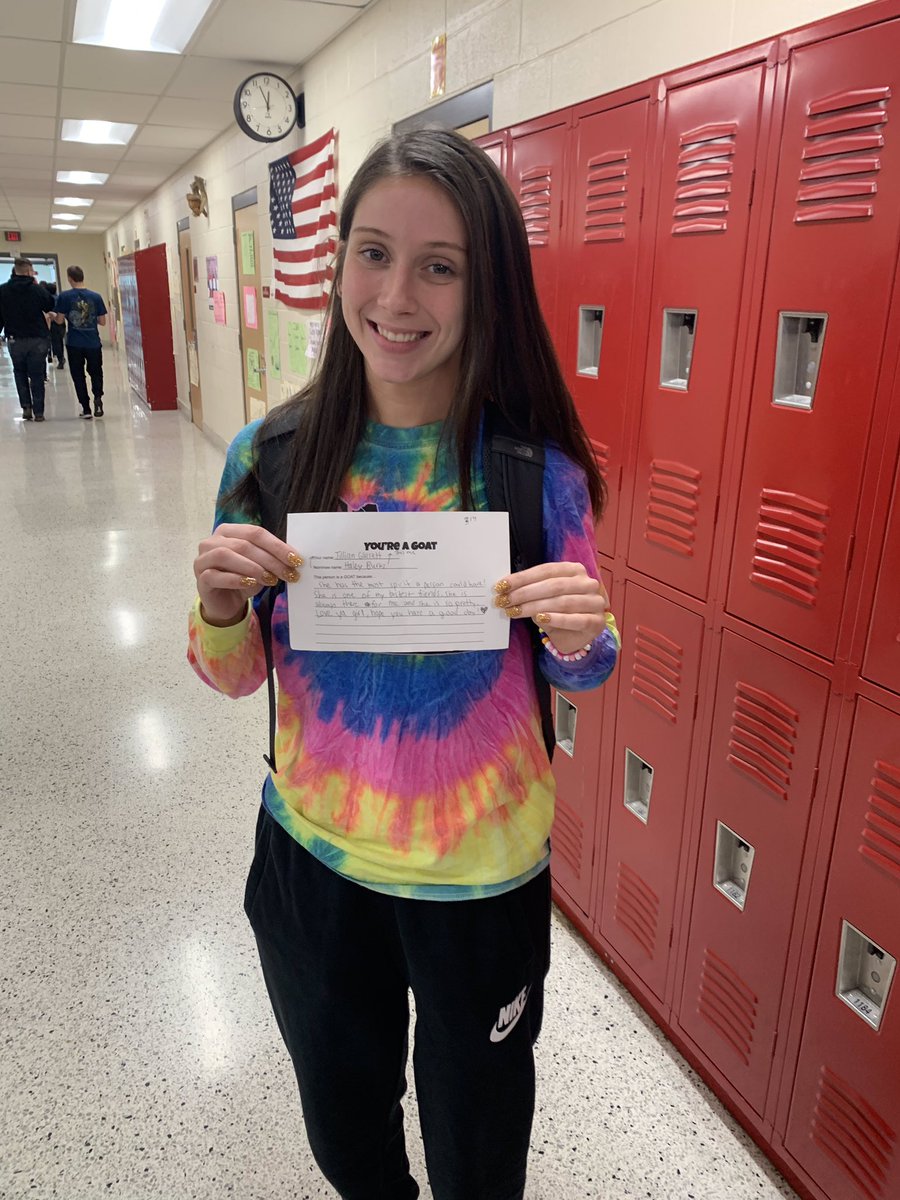 Haley Burks gave a shout out to Jillian Garrett for always being there for her!! #goat