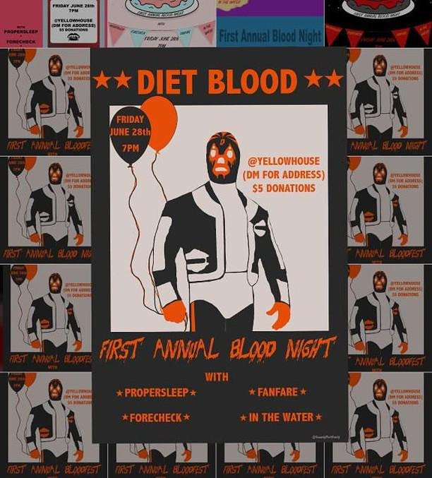 RICHMOND!!! It's been a while since we've been up there and we're so glad to be going back in June and hanging with our friends in <a href="/thisisdietblood/">DIET BLOOD</a>, <a href="/fanfareva/">Fanfare</a>, <a href="/forecheckva/">forecheckva</a>, and <a href="/InTheWaterRVA/">Neomaxiezoomdweebie</a> at the Yellowhouse. Sound the bell, because this lineup with knock. you. out.