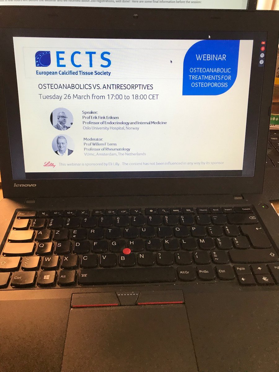ECTS_soc's tweet photo. #ECTSWebinar starting in 5 minutes. Join the conversation and share your feedback #osteoanabolics #osteoporosis #Bonehealth https://t.co/oEjVZYQOtP