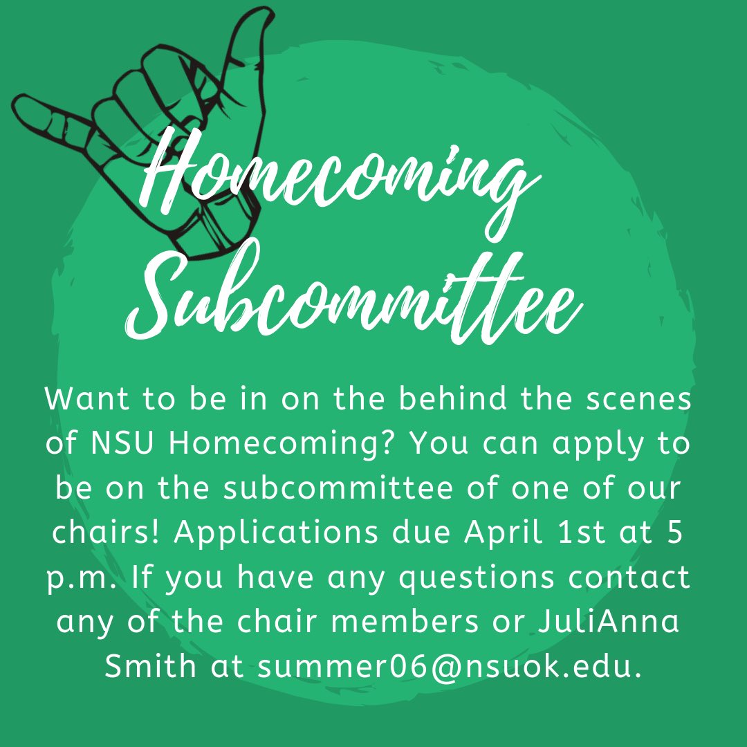 NSU Homecoming tweet media