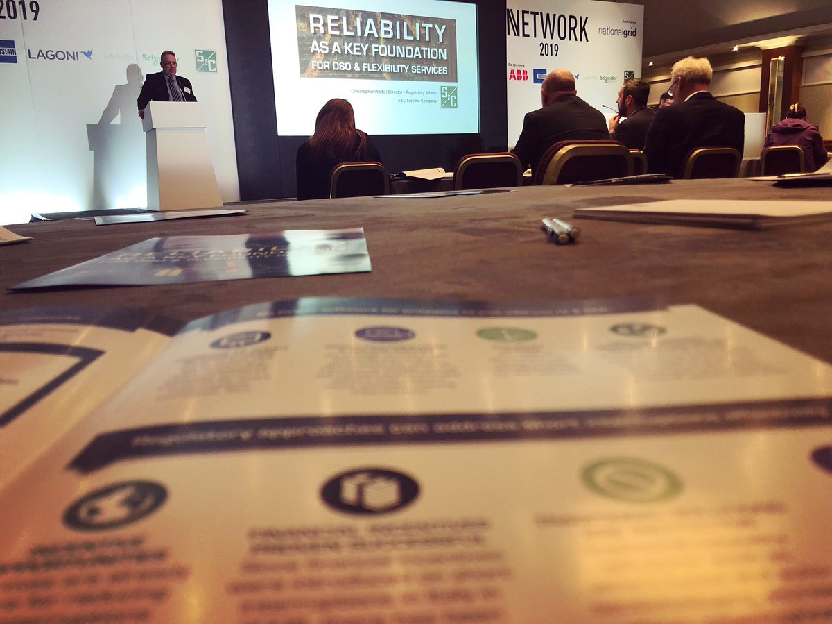 SandC_EMEA's tweet photo. We heard S&amp;C’s Chris Watt’s talk about the major impact short interruptions have on reliability &amp; flexibility services during the third #networkforum session. To find out more visit: https://t.co/FxeTzl2HGb https://t.co/8qyI9FIF5p