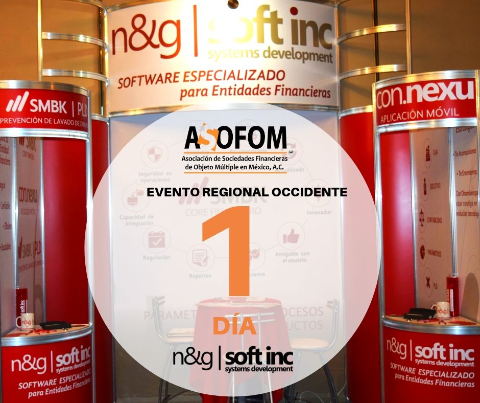 nygsoftinc's tweet photo. ¡Nos vemos mañana en el Evento Regional Occidente Asofom Guadalajara!
Permítanos ser su aliado estratégico.
#NyGSoftInc #SoftwareFinanciero #ASOFOM #SoyASOFOM https://t.co/nTFE7RQG0w