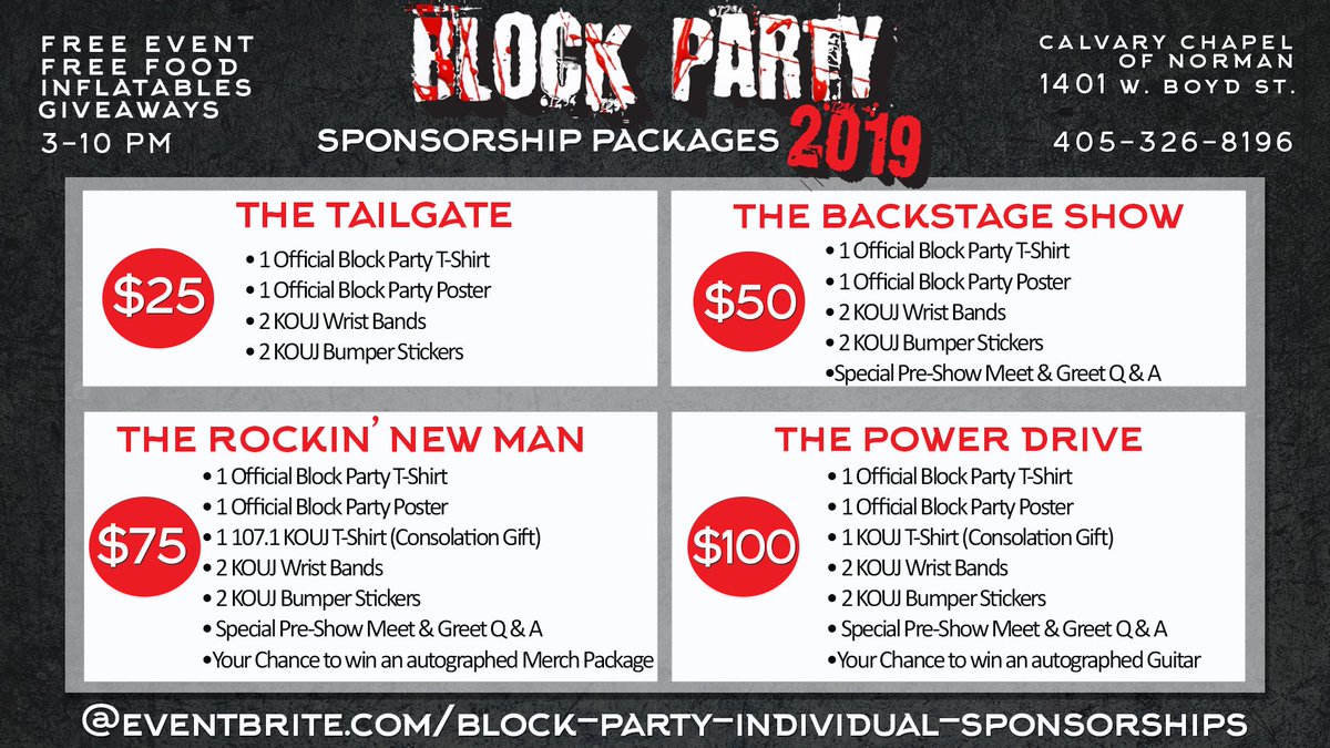 1071_Kouj's tweet photo. ππ KOUJ's 2nd Annual BLOCK PARTY is on June 1st! This is a FREE EVENT! ft. #spoken #fearnot #relent #chaoticresemblance #bred4war #brightsideflight #aaronray
β‘οΈ There are Individual Sponsorships with gifts π available @ https://t.co/NKh7cr3Yab
#blockparty2019 #1071kouj https://t.co/iWTQpmCDy9