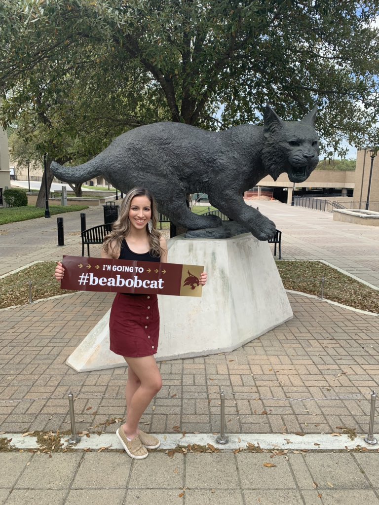 WEHSAVID1's tweet photo. #WEHSAVID Senior Laryssa Garcia is going to attend Texas State University. I’m going to #beabobcat #TXST23 https://t.co/Y1p2Io1BBq