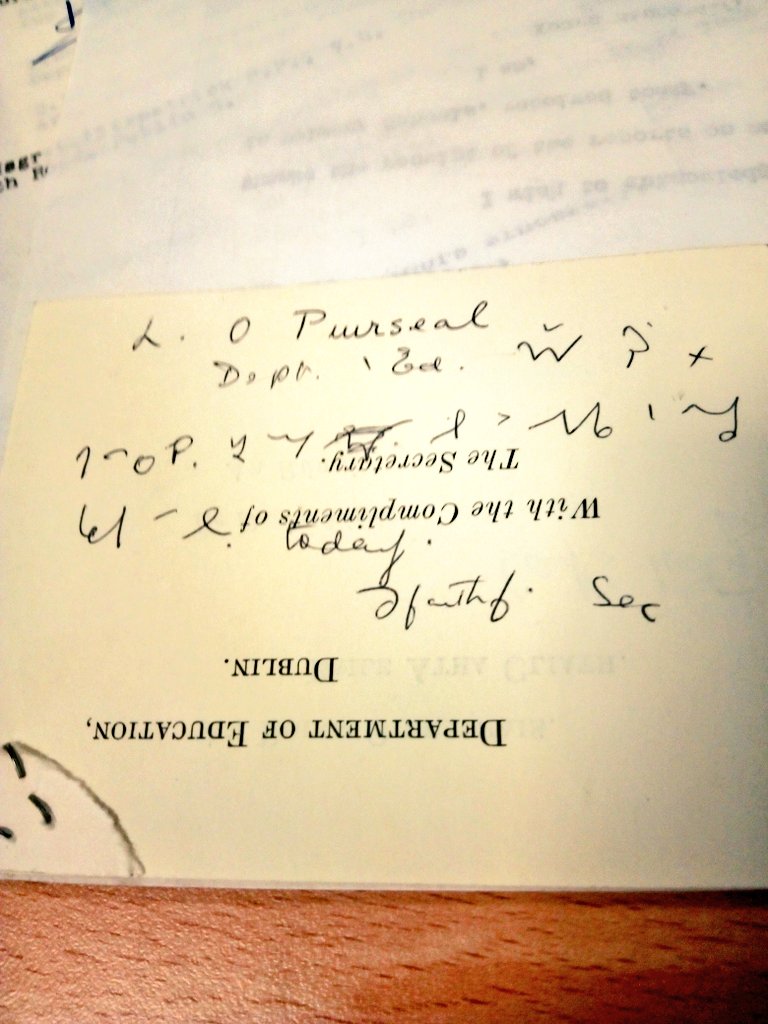 macgearc's tweet image. Oh short-hand, how I have no idea what your scribbles mean!... #decipherthis #research #archives #1960s #education @Education_Ire