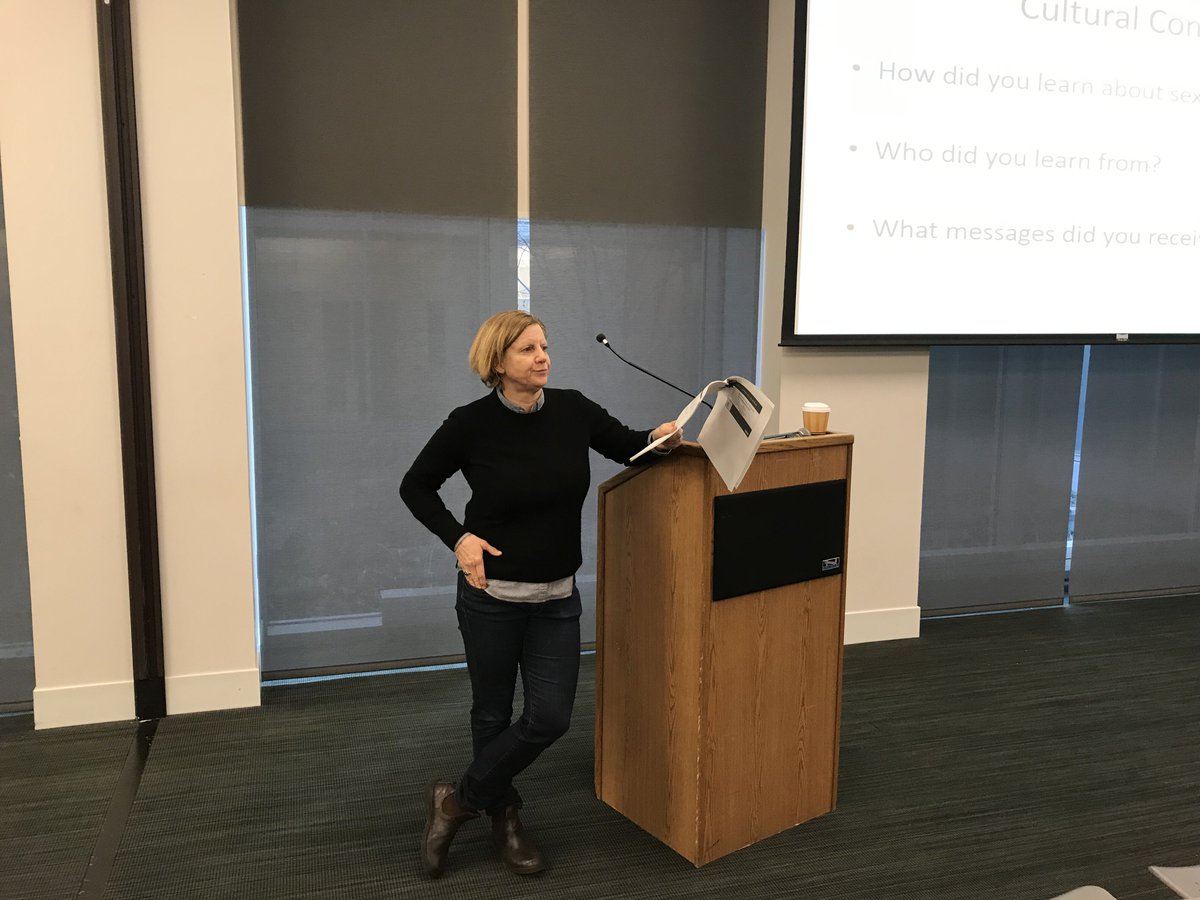 silbermanssw's tweet photo. On Monday, March 11, our Prof. S. J. Dodd @DrDoddie & @SCSG_SSSW brought nearly 100 people together for an outstanding SSSW Continuing Education course on sexuality and sex-positive perspectives in social work. Congrats to all who took part! #ContinuingEducation #HunterProud https://t.co/VIiSQC995F