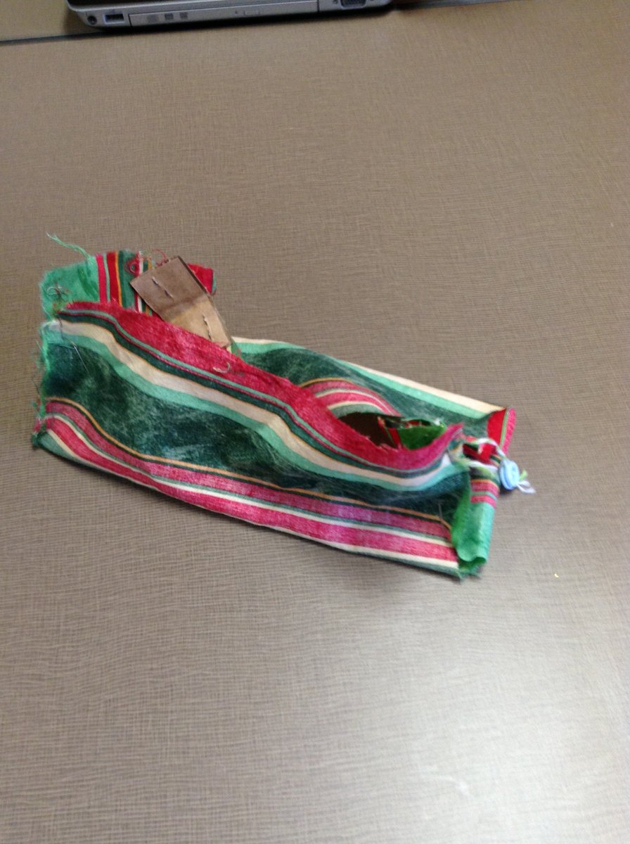 capstone_WMS's tweet photo. Our first real life product, using an old tablecloth, and we will start our actual one this week!  #ctreg14 #35daystoexpofest2019 @Woodbury_MSLMC @ecskills21 https://t.co/DsOi9Urajv
