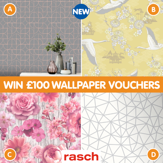 B M Stores On Twitter Competition Time We Re Celebrating The Launch Of Our New Rasch Wallpaper Range By Giving Away 100 Worth Of B M Vouchers To One Lucky Winner For Your