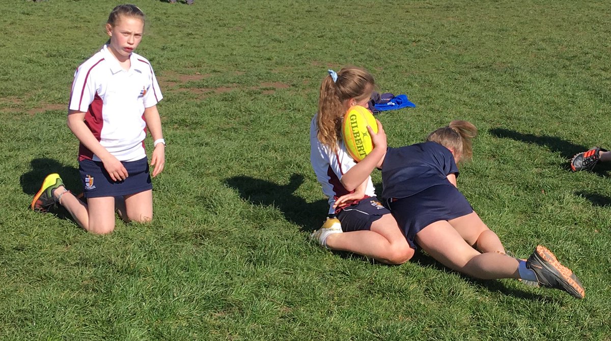 BGSBristol's tweet photo. More fun in the sun for our Year 7 girls today at their lunchtime rugby club. #BGSAdventure #BGSSport #ThisGirlCan #BGSFriendships https://t.co/y0E2ep1zV3