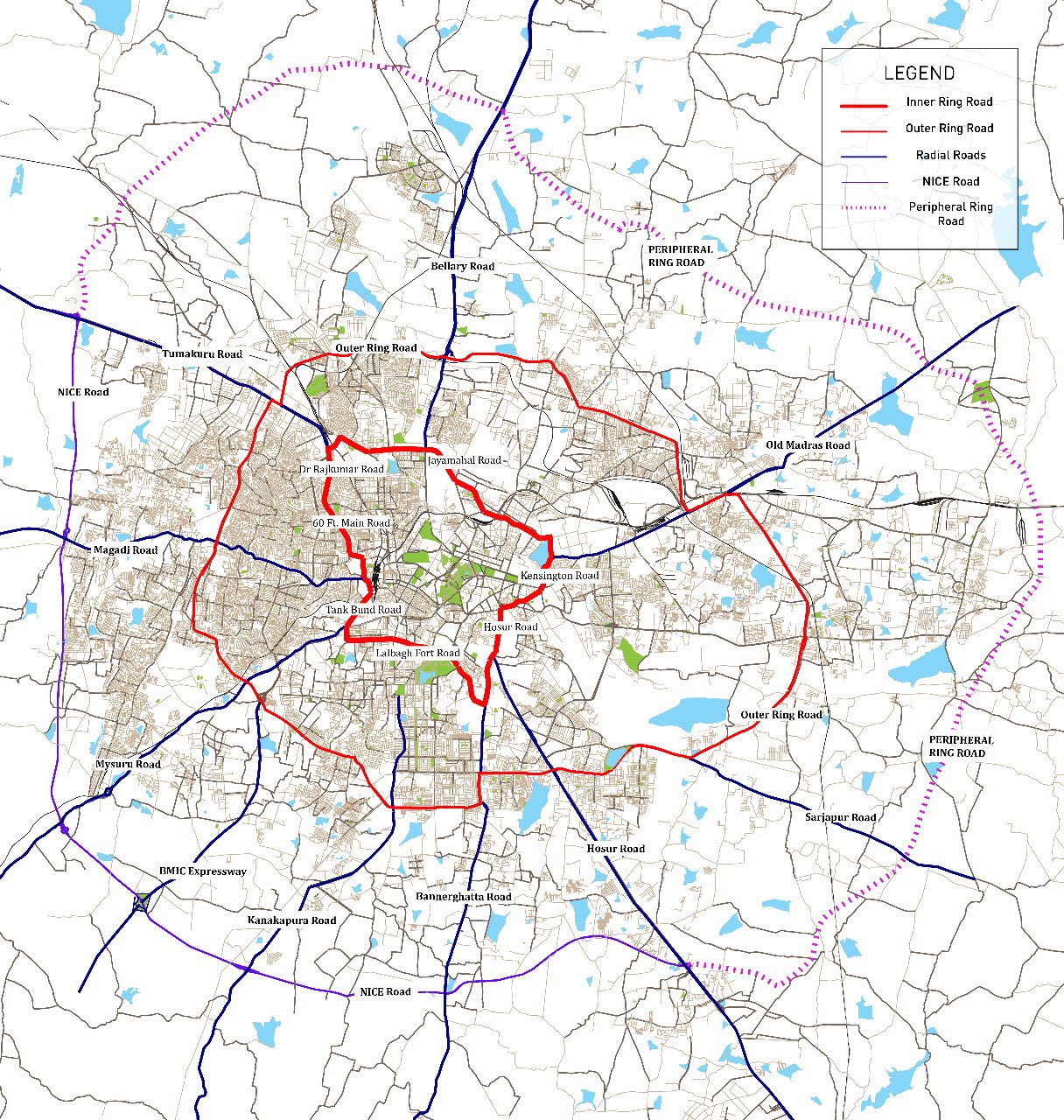 Bangalore Satellite Town Ring Road Project Details Current Progress &  Latest Updates STRR Route Map - YouTube