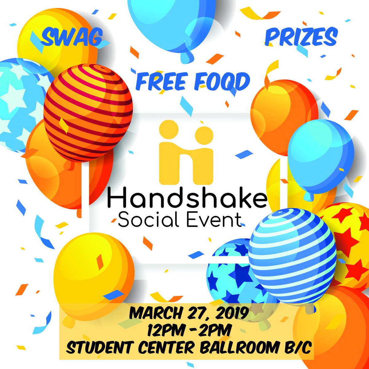 BowieCdc's tweet photo. TOMORROW! 12pm - 2pm!!🚨🚨
#bsucareercenter #joinhandshake #freefood #giveaways #doorprizes #gethandshake #youneedmoney #findajob #internships https://t.co/mE5tdvhxxK
