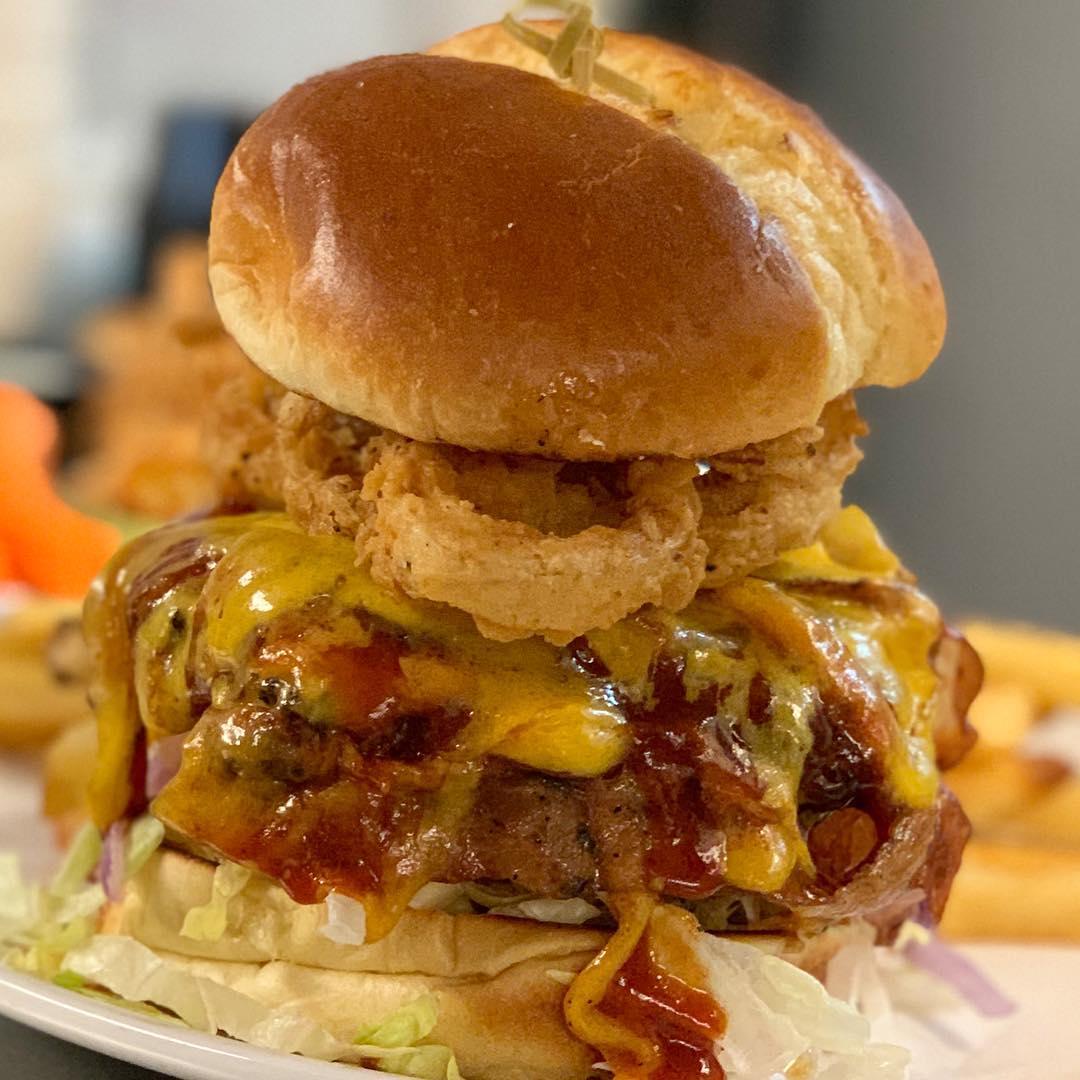 🚧 Please excuse the mess 🚧 
Come see us before the <a href="/Hornets/">Charlotte Hornets</a> game tonight and try the BBQ Burger for yourself. We’ll have the extra napkins ready.