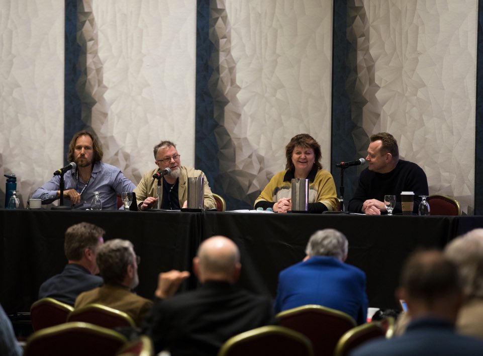 ynp_office's tweet photo. Luke took part in the recent @gsca Film Symposium in LA - “It was great to be part of a healthy discussion about the art of storytelling in giant screen film”. 📸: Kelly Germain 
#GSCAconference https://t.co/G0B80rksbu