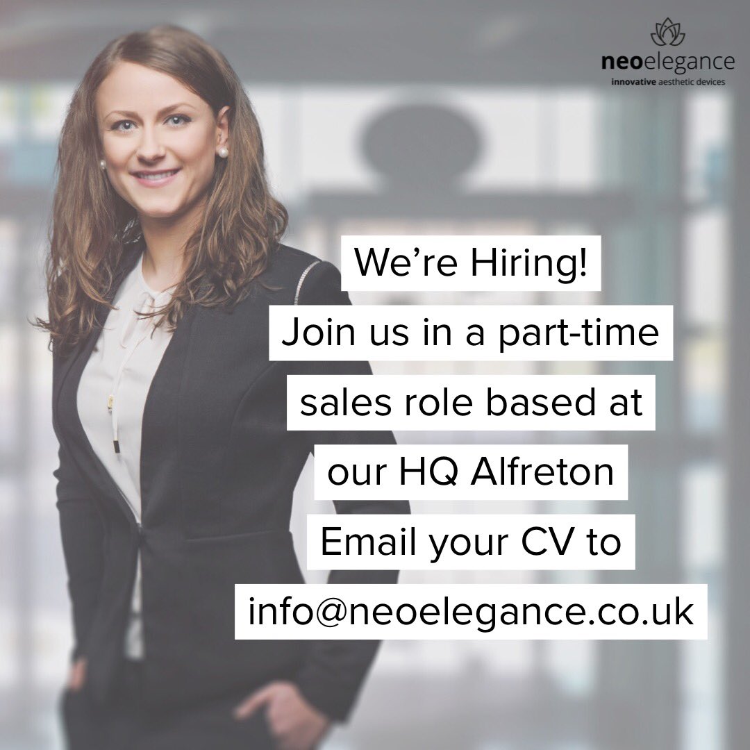 #JobAlert We’re Hiring for a Part Time sales role in Alfreton office based #Salesjob