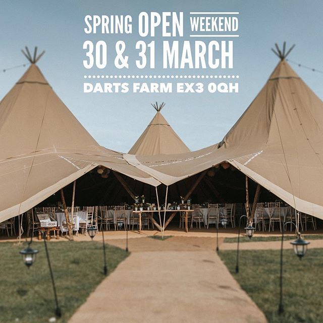 We are counting down the days now until our Spring Open Weekend <a href="/dartsfarm/">Darts Farm</a> The tipis will be looking gorgeous, dressed, ready &amp; waiting for you on Saturday &amp; Sunday from 10am-4pm. Pop in and have a look around, toast a marshmallow or two. If you would li… ift.tt/2FAOh62