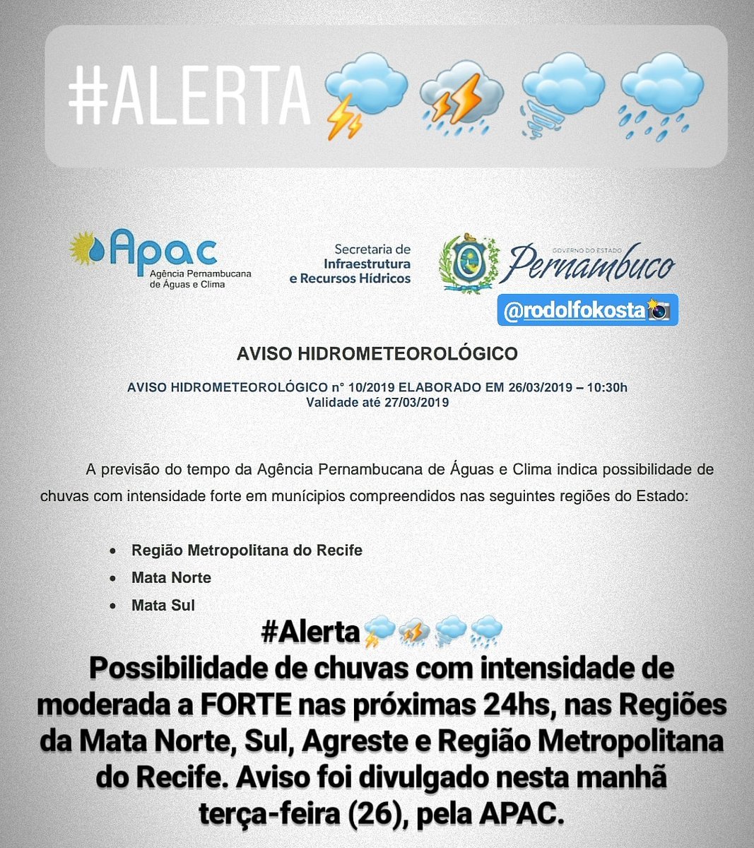 braulopes's tweet image. APAC ALERTA