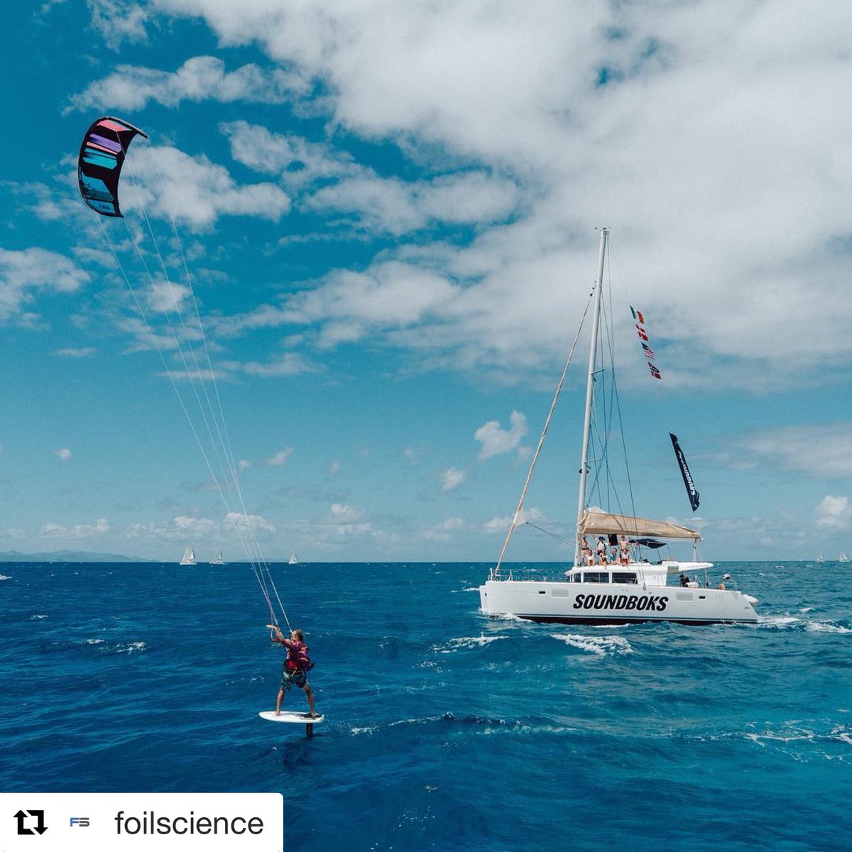 foilscience's tweet photo. @chrisfarro crossed from Anegada to Necker island. It took more than 3.5 hours of flying.  #foillife #islandhopping #tikilife #kitefoiling #loyaltothefoil #yourownpersonaldj #sandlife #kitesurfing #neckerisland https://t.co/yv9ygyLX7C