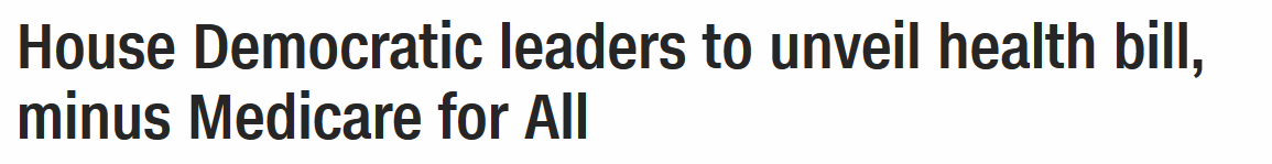 If you think we'll get healthcare by "primarying Democrats," I got some news for you. That will take about 30 years. I'm not waiting that long??