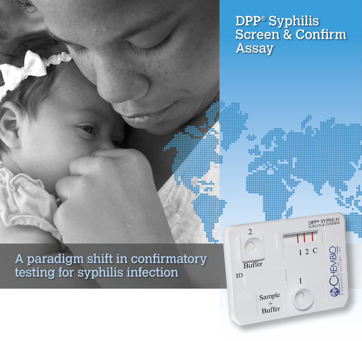 Find out how you can simultaneously and separately detect #treponemal and #nontreponemal #antibodies with Chembio's rapid DPP test . hubs.ly/H0h76C_0