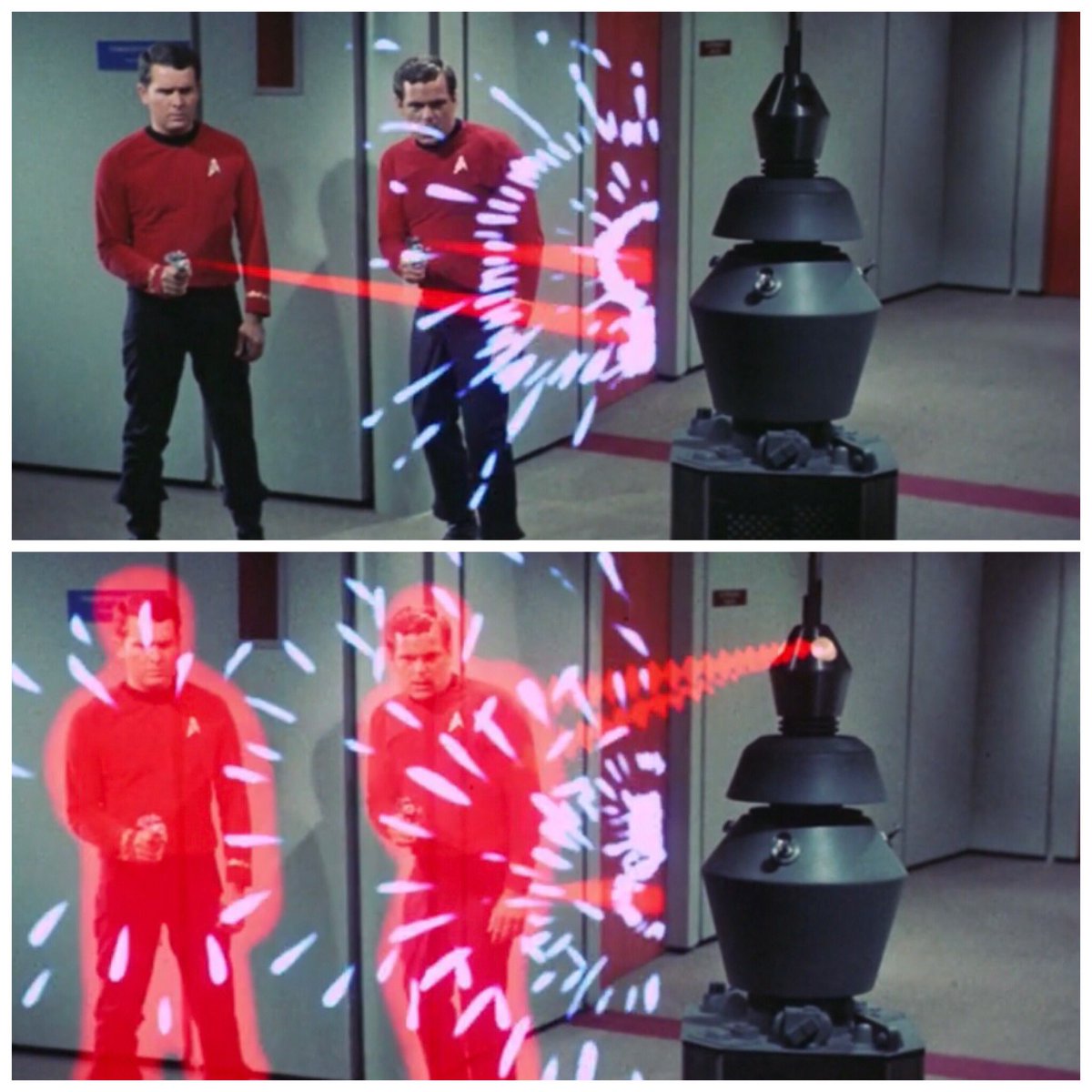 stardreck1701's tweet photo. Those redshirts...they never learn... #startrek #startrektos #thechangeling #redshirt #redshirts https://t.co/e7RsiUUPw1