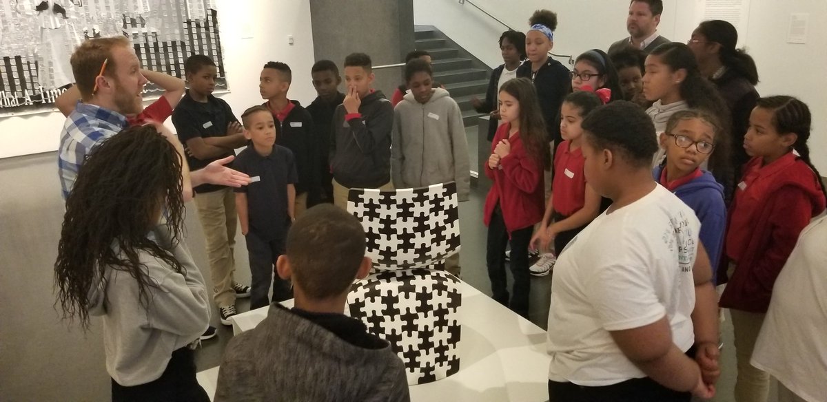 CreateWithCarr's tweet image. 5th Grade getting inspiration before creating our own 3D printer work of art. @CenterSD @ICEBULLDOGS