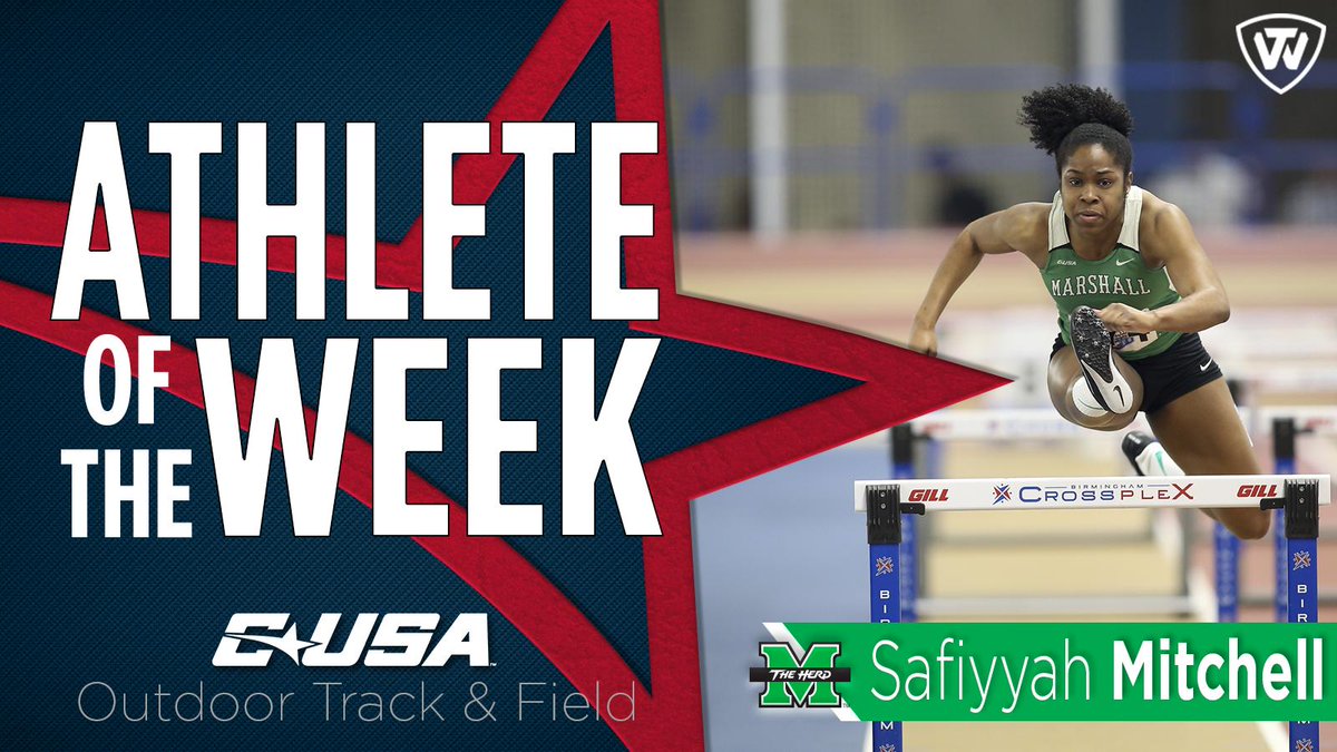 📢: Congratulations to @HerdTFXC’s Safiyyah Mitchell, #CUSATF Female Track Athlete of the Week presented by @towbrand! 🏃‍♀️ 🏅1️⃣  | #TheCUSAWay