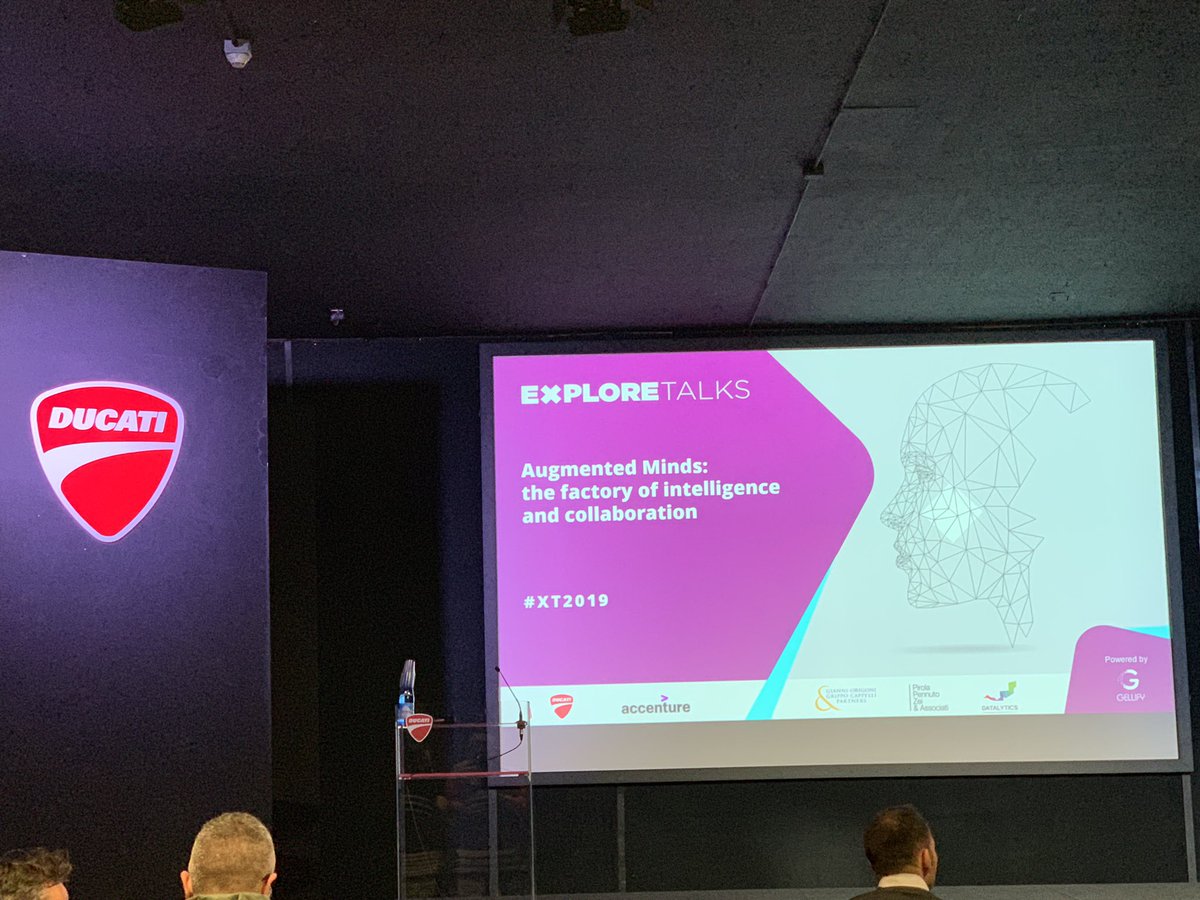 Augmented Minds: the factory of intelligence and collaboration with <a href="/GELLIFYgroup/">GELLIFY</a> <a href="/DucatiMotor/">Ducati</a> @comaugroup <a href="/LuciaChierchia/">Lucia Chierchia</a> #xt2019