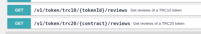 trontokens's tweet photo. #TronTokensAPI
New endpoints : Reviews !
- TRC10 reviews
- TRC20 reviews
- Dapp reviews
- Market reviews
We just had a great idea about "Reviews / Reputation / Note / Votes" for embedding in a website... Stay tuned !
#ProtectedByTronTokens
#TRON #TRX #TRONIC #TRONTOKENS https://t.co/sZrKlwV13t
