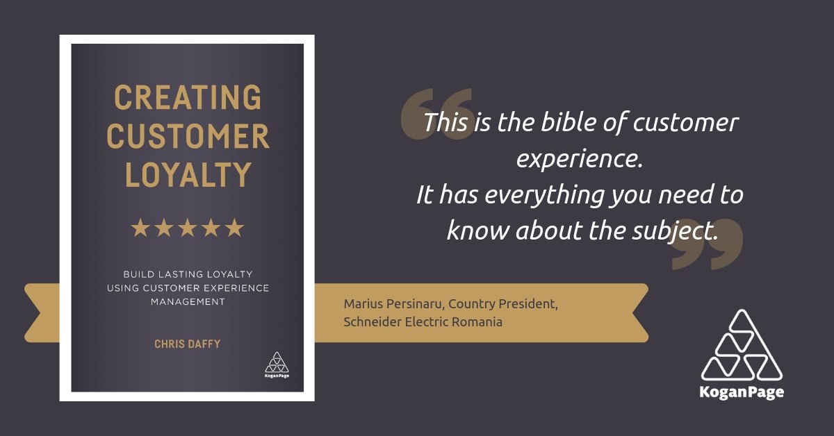 KoganPageMktg's tweet photo. Want to ramp up #customerloyalty and engagement? Look out for 'Creating Customer Loyalty' by @chrisdaffy111, publishing next week: https://t.co/EjIORFFqIF https://t.co/ZYZlG1Imti