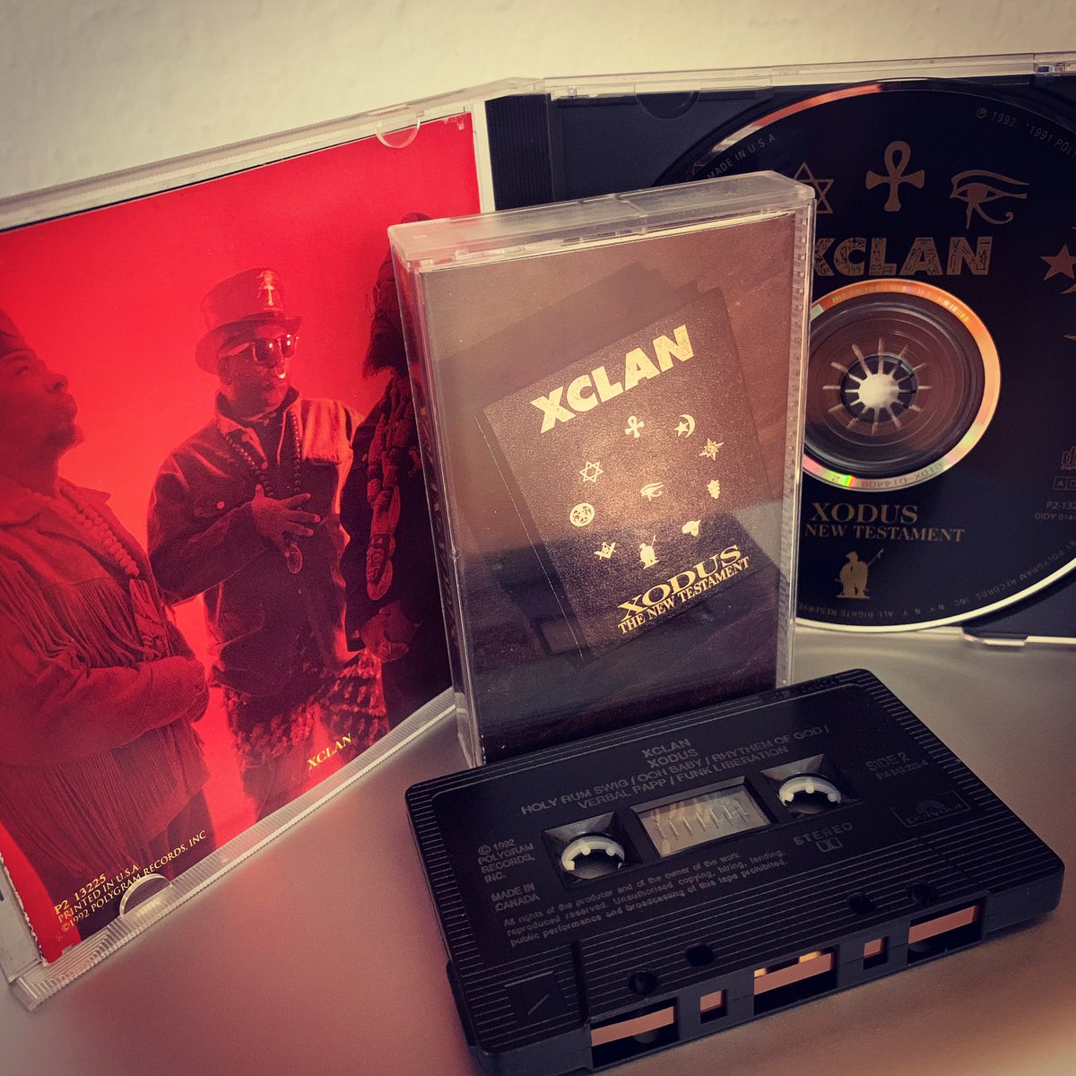 hiphopgods's tweet photo. X-Clan - Xodus - The New Testament @BroJXClan @ParadiseGray #classic #hiphop #cassette #cd #xclan #ripsugarshaft #ripprofessorx #forever #celebration #vanglorious #sissies #polydor #records https://t.co/kt6b7srG4j