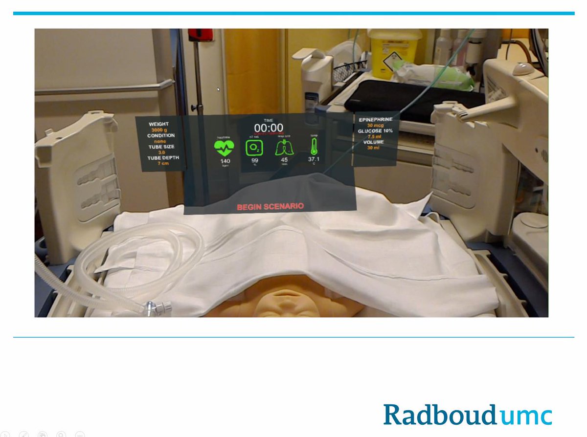 GNHIC_health's tweet photo. Very impressive video of Augmented Reality solution developed by @TimAntonius and his team @radboudumc to aid during neo-natal resuscitation... #ExponentialTechTuesday @GNHIC_health @ILNmuse #AugmentedReality #healthcare #AR https://t.co/UANM8S066A