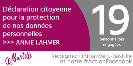 isoc_france's tweet photo. #ActionFacebook @e_bastille 19 personnalités, dont @annielahmer, s'engagent dans une "Déclaration citoyenne pour la protection de nos données personnelles" https://t.co/meGD2KsyaY #RGPD #GDPR #Privacy #DonneesPersonnelles https://t.co/3NFiR2D05c