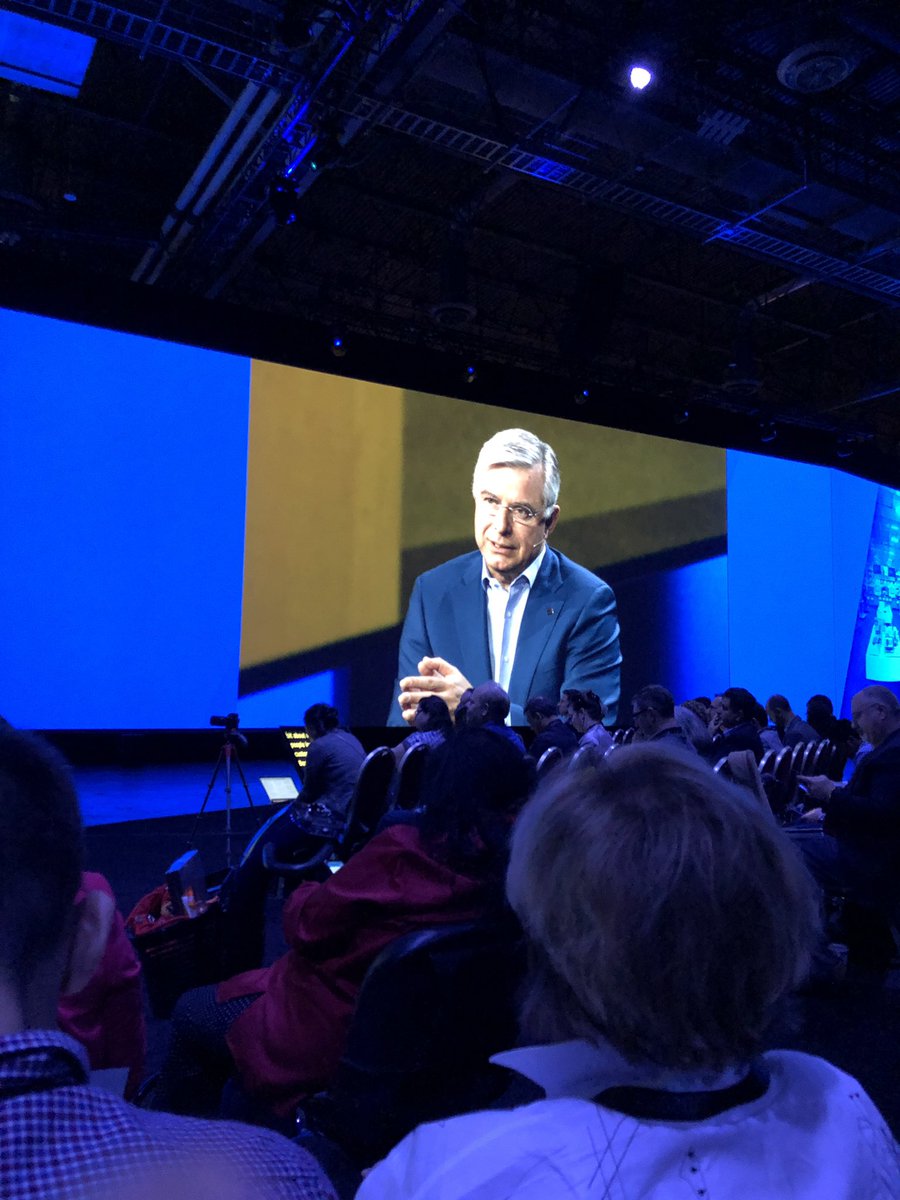 KDHungerford's tweet photo. What’s next for @bestbuy and digital transformation? “ Building a stronger blue. Magic happens when you match an individual’s purpose to the company’s purpose” #adobesummit #digitalwow! #DigitalTransformation #experiencemaker https://t.co/U0vfa9qOck