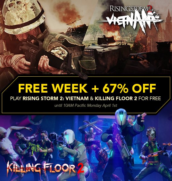 Steam On Twitter Free Week Play Killing Floor 2 Rising
