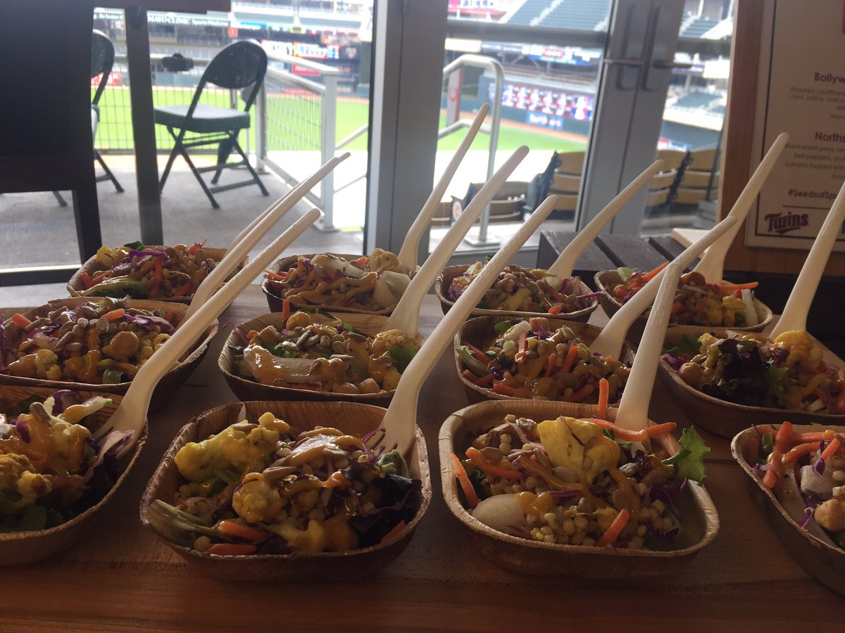 TFEATS's tweet photo. Another #TargetField classic @roots4hometeam is back this year with 2 new salads! The Bollywood Smash Salad and the Northside Fresh Salad! Roots for the Home Team is a great influence in our community, so make sure to check them out! #TargetFieldEats #DelawareNorth #SeedsofSpring https://t.co/0kG5zlgQ4B