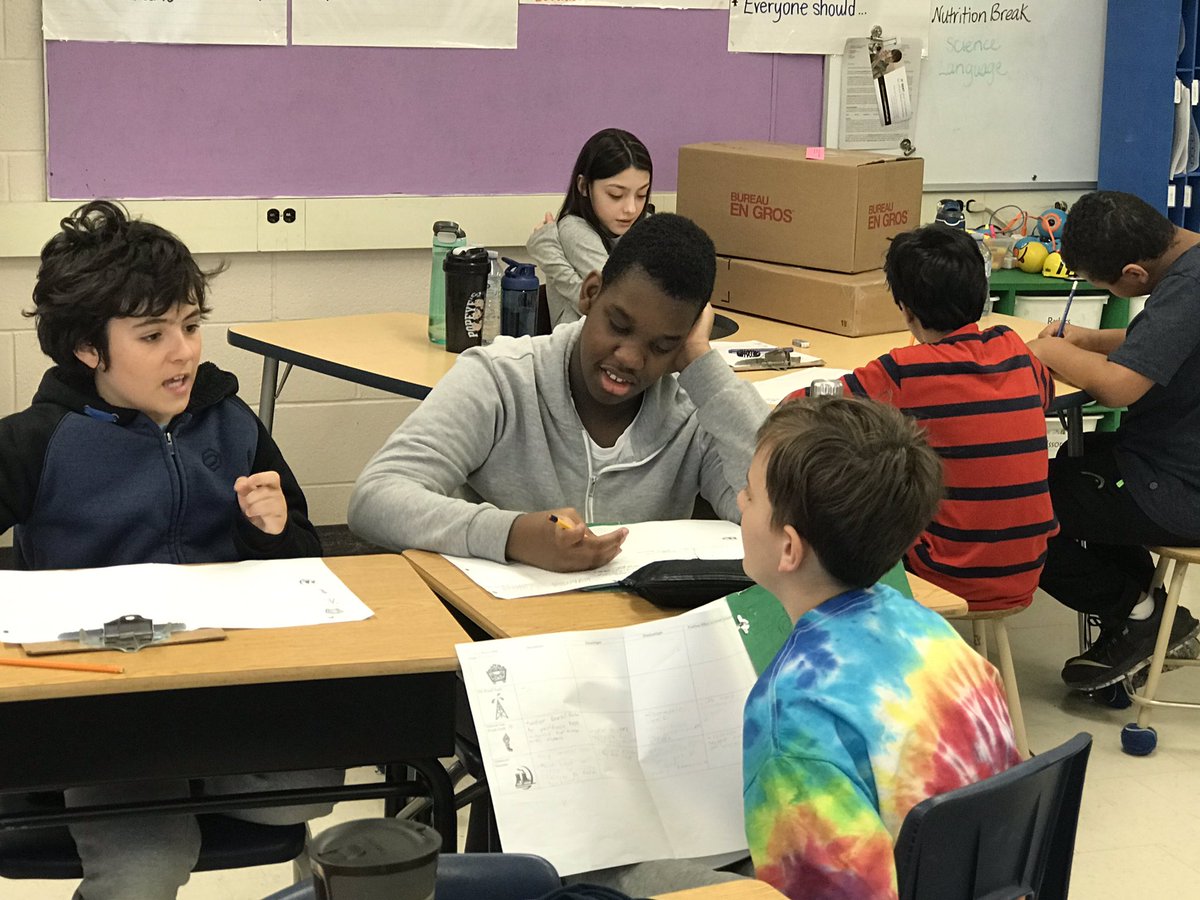 mskiervin's tweet photo. Taking turns teaching others about renewable and non-renewable resources.  Teachers are allowed to have their notes to help them but they are not allowed to let their students copy their notes. #learningbyteachingothers @SettlersGreenPS https://t.co/5VJ1ikLu6q