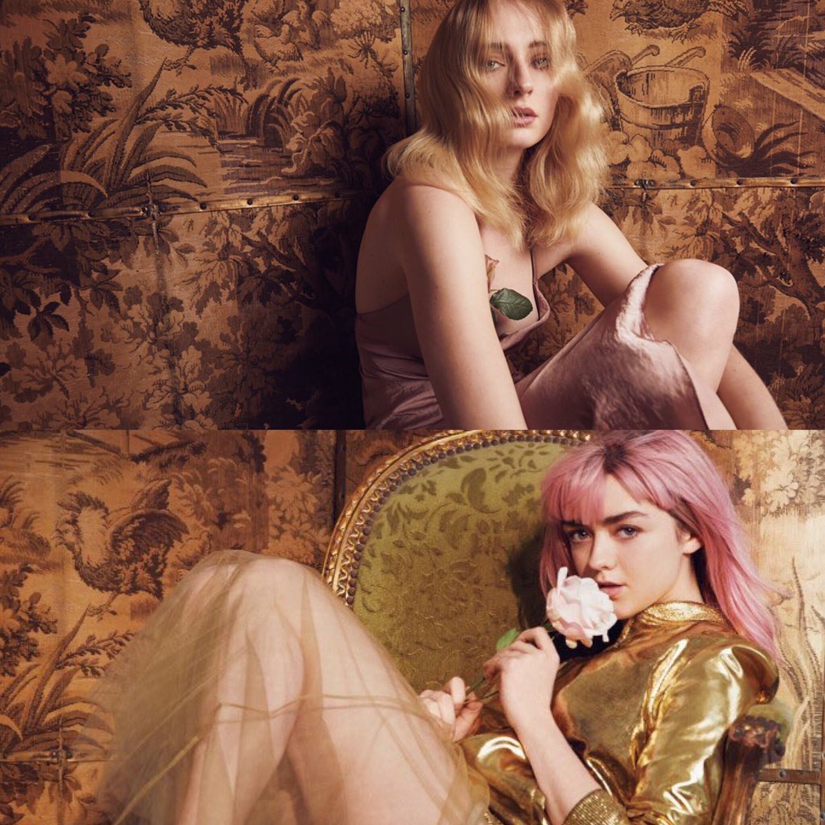 Sophie Turner et Maisie Williams pour le magazine <a href="/RollingStone/">Rolling Stone</a>