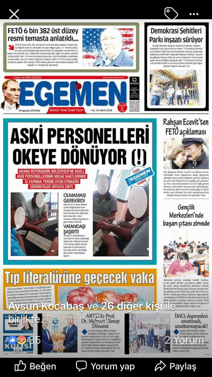 40 yılda bir gelen suya ödediğimiz paralarla okeye dönüyorsanız bizi de çağırın evde boşa su beklemeyelim.. #ParticiDeğilHarbiciZeydan