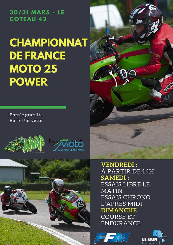 ffmoto's tweet photo. Championnat de France Moto #25Power
#Roanne-42 (1/8) – 30-31 mars : Ouverture de la saison au #Coteau https://t.co/R2gPErzSDJ https://t.co/BM4y81wutX
