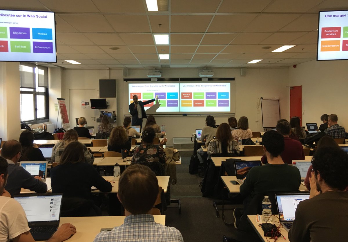 mbamdia's tweet photo. Conférence VIP #VeryInternetPeople #MBAMCI avec @medhi responsable #SocialRoom & #SocialListening @orange 👉 La #SocialRoom ne se résume pas au #SocialWall, elle concentre toutes les connaissances digitales des collaborateurs #Marketing #Data #Influence #ProductOwner https://t.co/ACfOpBAvTn