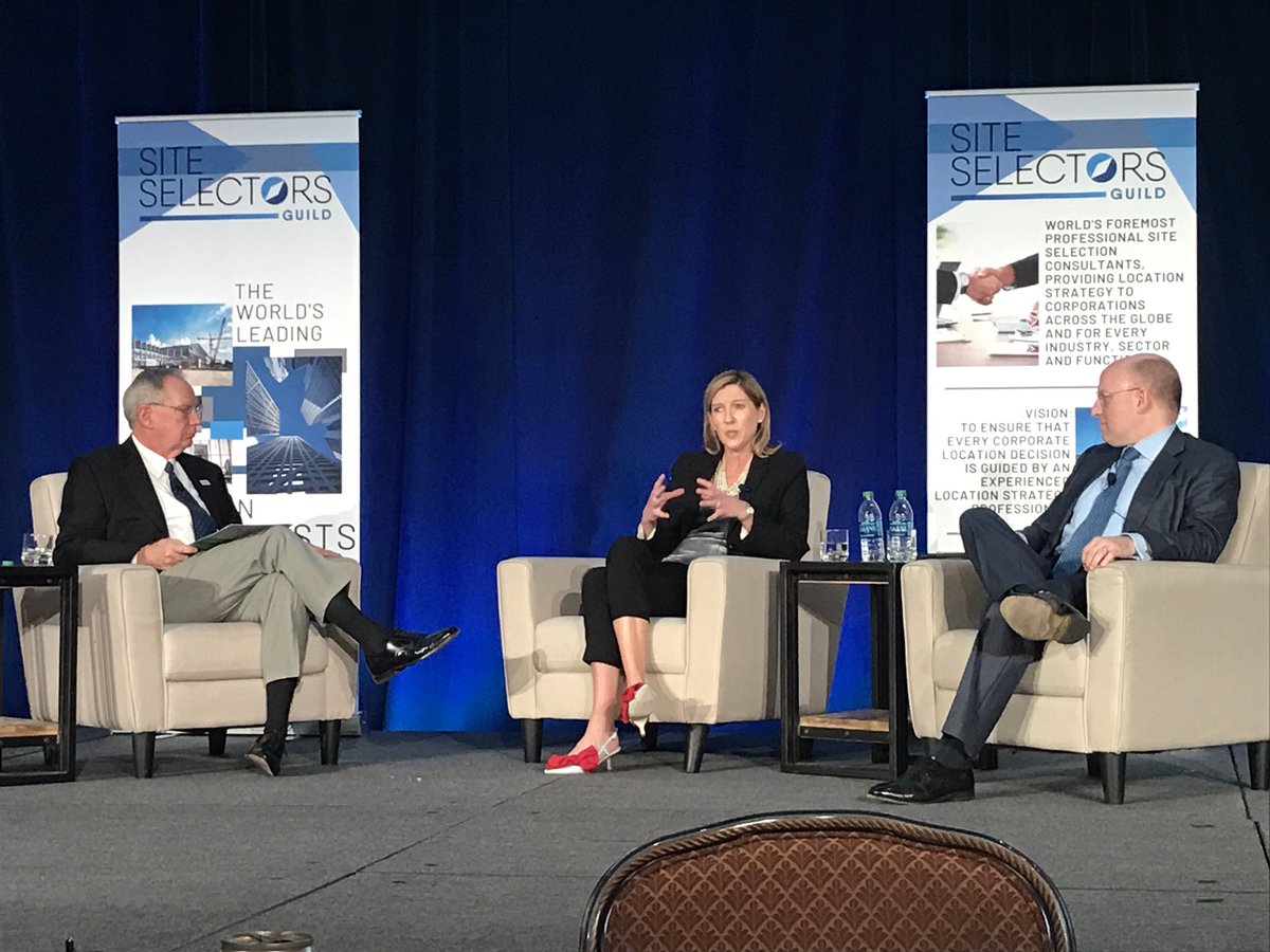 Hearing from @Amazon ‘s Holly Sullivan and <a href="/VEDPVirginia/">Virginia Economic Development Partnership (VEDP)</a> ‘s Stephen Moret reflect on Amazon HQ2 process and selection - moderated by <a href="/SiteSelectGuild/">Site Selectors Guild</a> ‘s Mark Williams at #SSGSLC