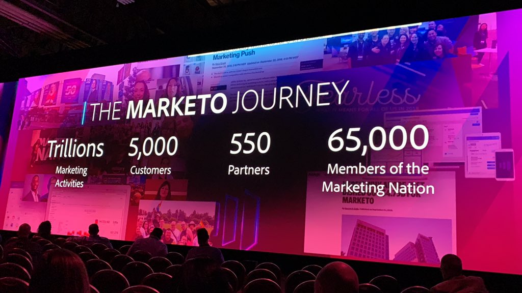 cleargoalscorp's tweet photo. @nstevenlucas ‘ keynote about @marketo + @adobe at @AdobeSummit Game ON!!! https://t.co/3lId9tAndB