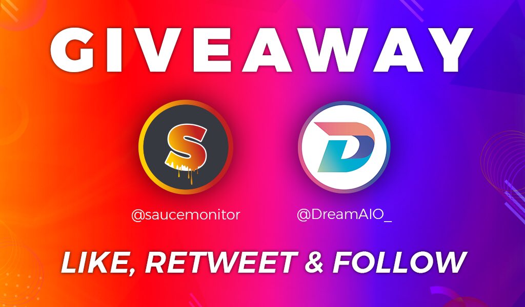 saucemonitor's tweet photo. ⚠️24H GIVEAWAY⚠️

➡️1 FREE MONTH IN @saucemonitor
➡️1 COPY OF @DreamAIO_

RULES:
•Follow @saucemonitor and @DreamAIO_
•Like &amp; Retweet this post
•Tag 1 Friend https://t.co/QHRxvCHiJ5